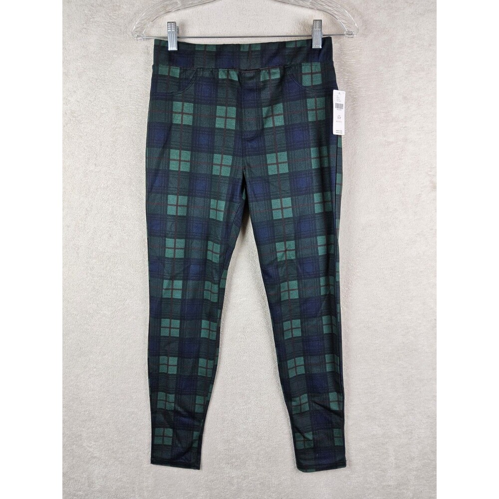 Sanctuary X Anthropologie Women's Plaid Pull On Slim Fit Pants Petites Size XSP